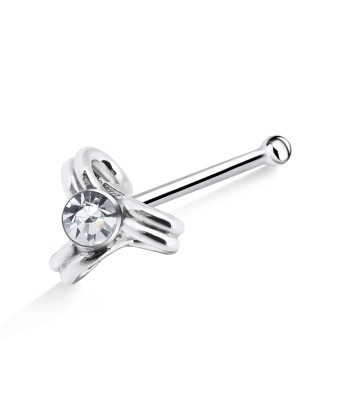 Stone Design Silver Bone Nose Stud NSKD-91